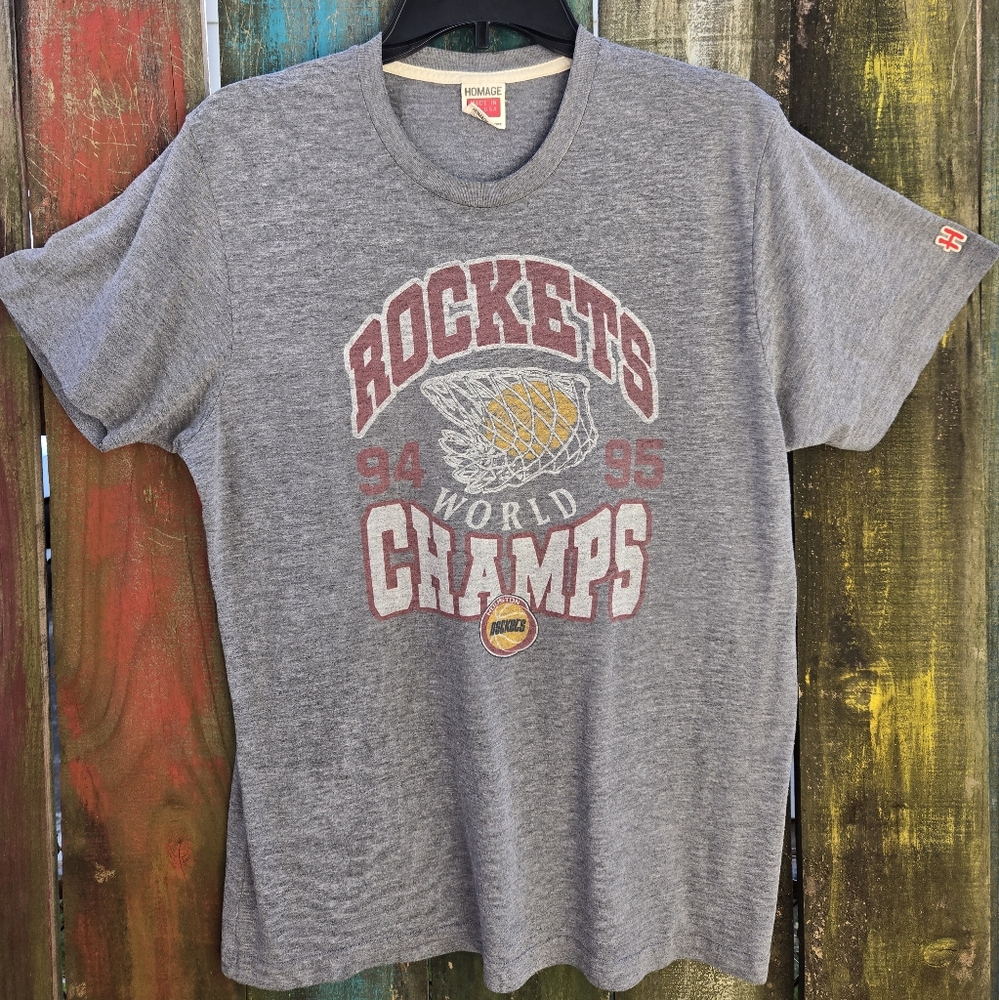 HOMAGE Houston Rockets Mens Medium Short Sleeve Tee Vintage